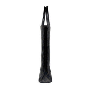 Celine Black Vertical Canvas Bag Cabas Coated Shoulder